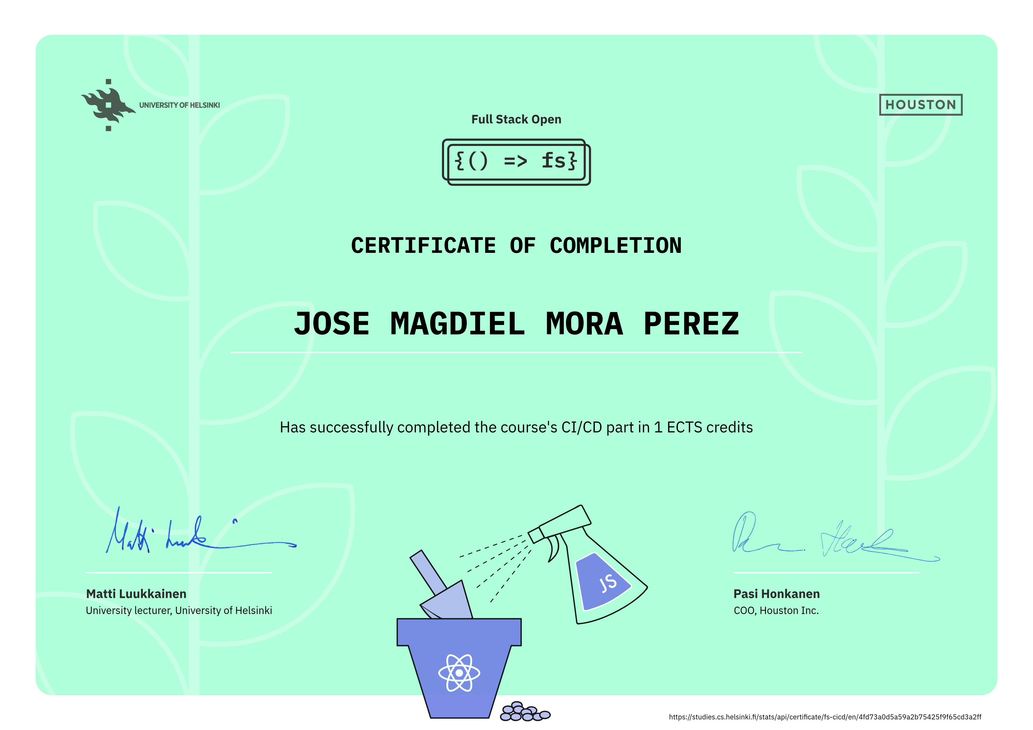 Certificado CI/CD