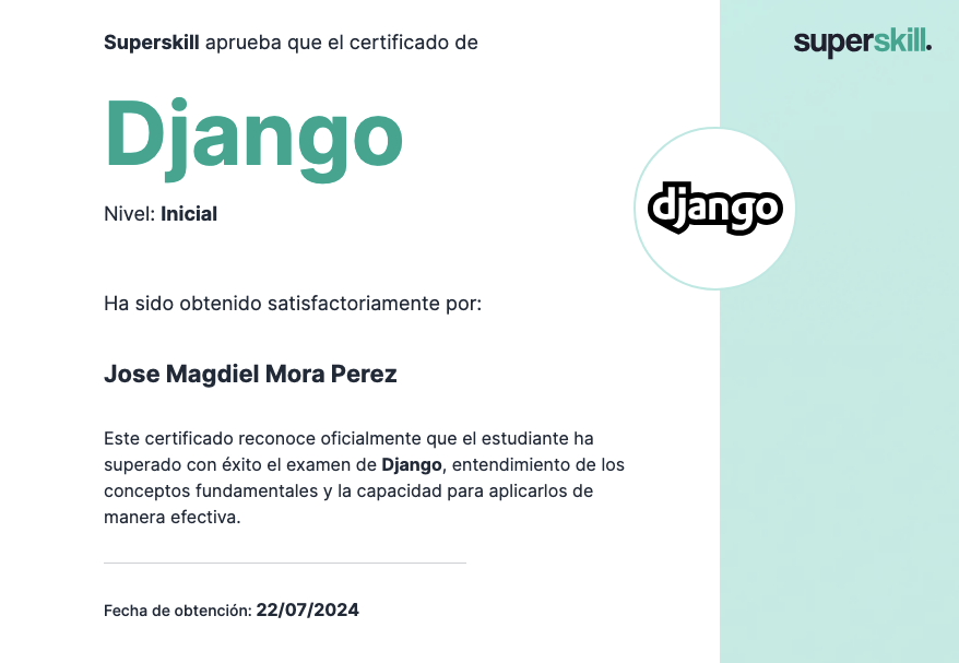 Certificado Python Django